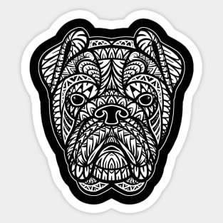 English Bulldog Tribal Sticker